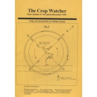 A photograph of the goldenrod yellow cover of 'The Crop Watcher'. The other text is too small to read. Centered on the page is a diagram of a circle divided into 4 parts by 2 perpendicular lines cutting through it.